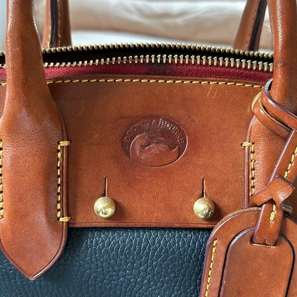Dooney & Bourke Navy Leather Bag - Picture 2 of 10